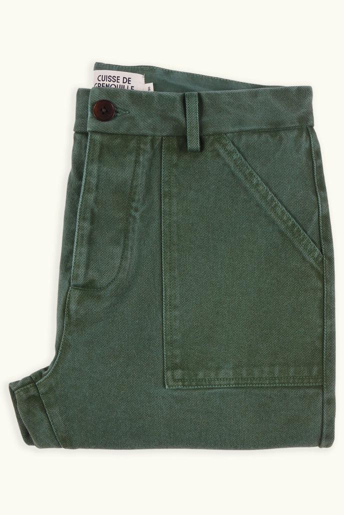 cuisse de grenouille FATIGUE PANT TWILL VERT SAPIN