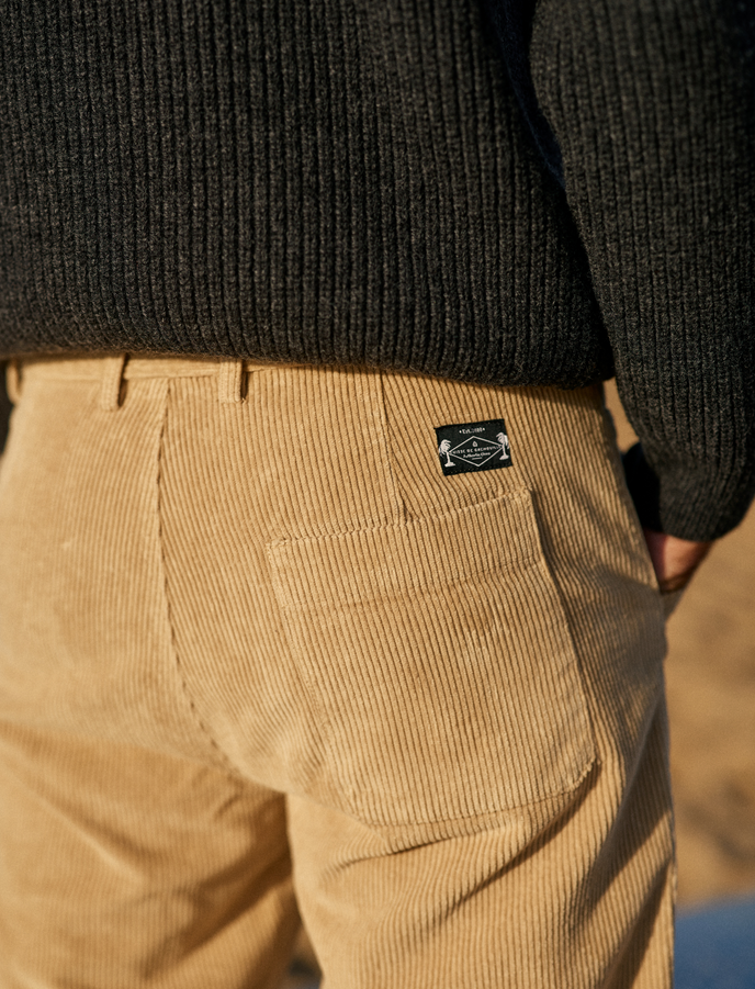 Cuisse De Grenouille FATIGUE PANT VELOURS BEIGE
