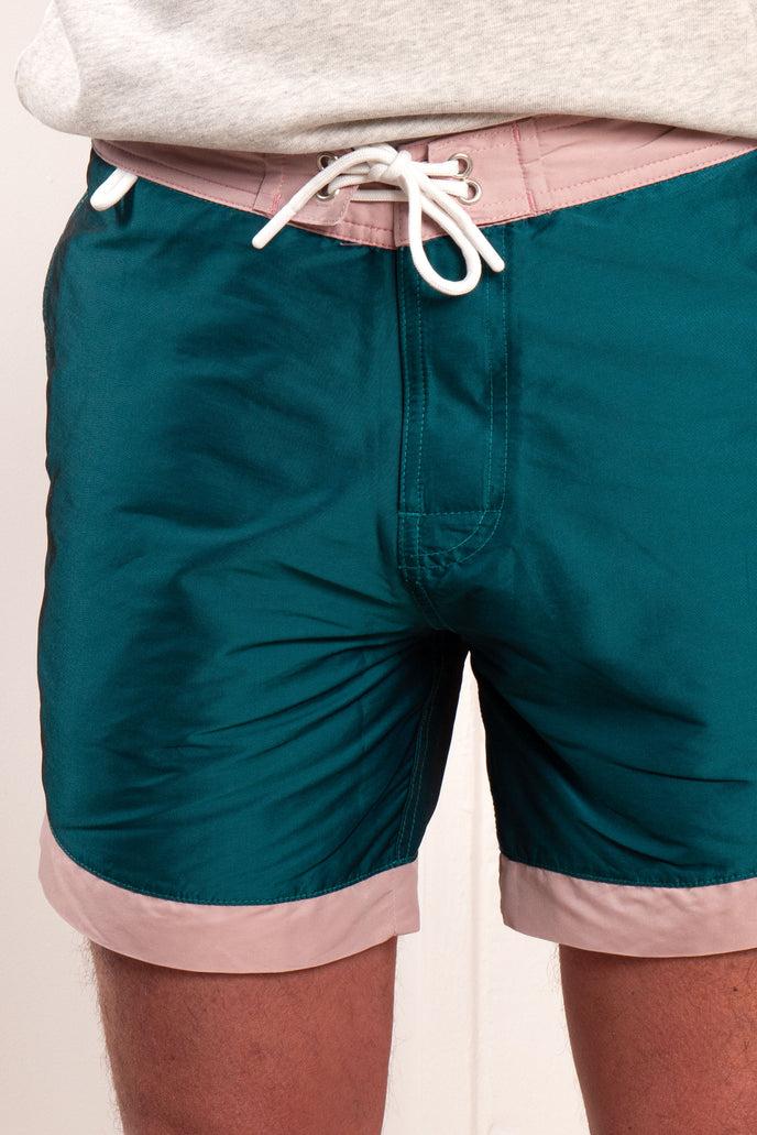 Cuisse De Grenouille MAILLOT DE BAIN PETROLE-ROSE