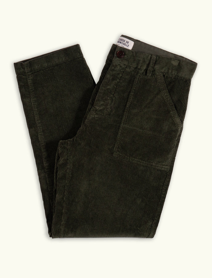 cuisse de grenouille PANTALON FATIGUE EN VELOURS