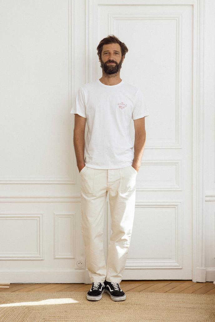 Cuisse De Grenouille PANTALON FATIGUE - PANT ECRU