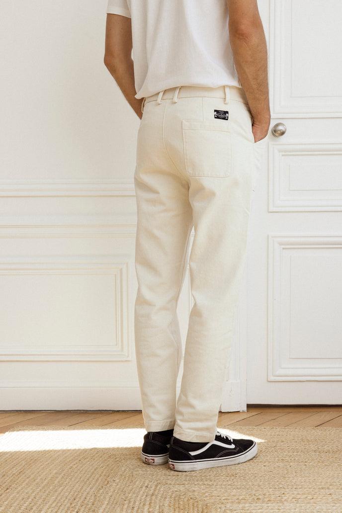 Cuisse De Grenouille PANTALON FATIGUE - PANT ECRU