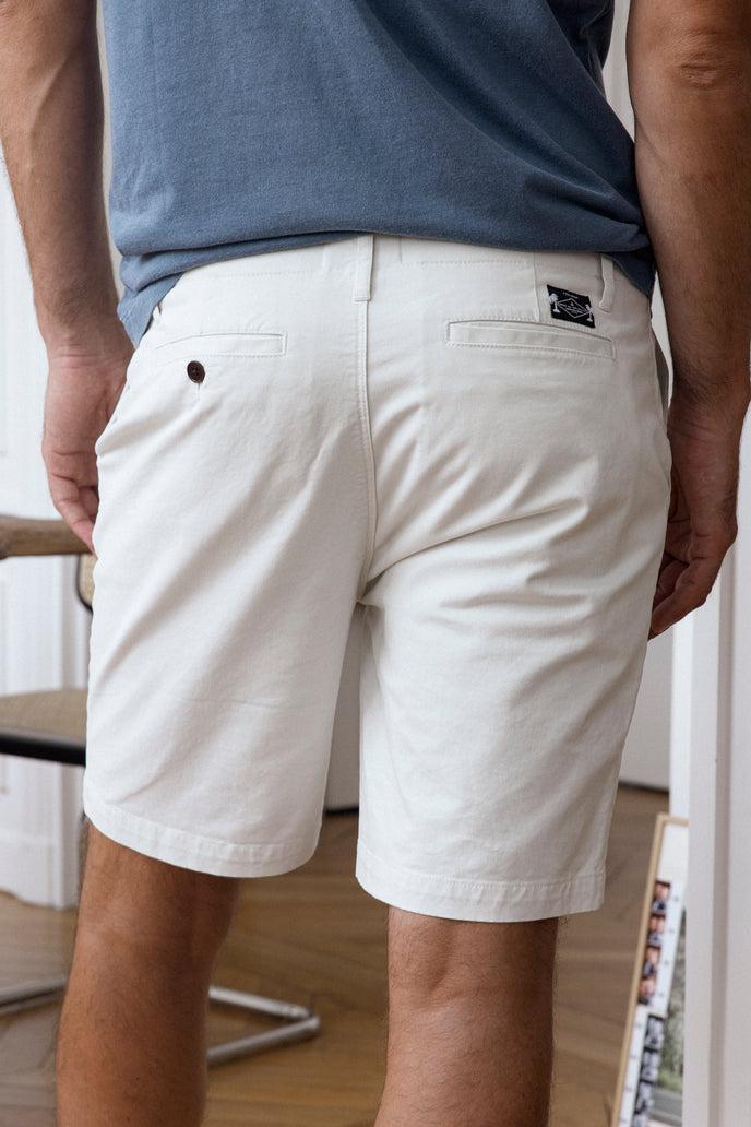 Cuisse De Grenouille SHORT CHINO BLANC