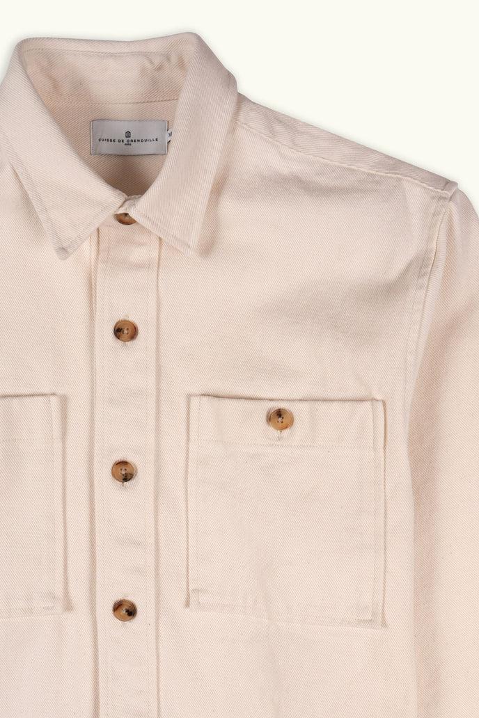 Cuisse De Grenouille SURCHEMISE TWILL ÉCRU