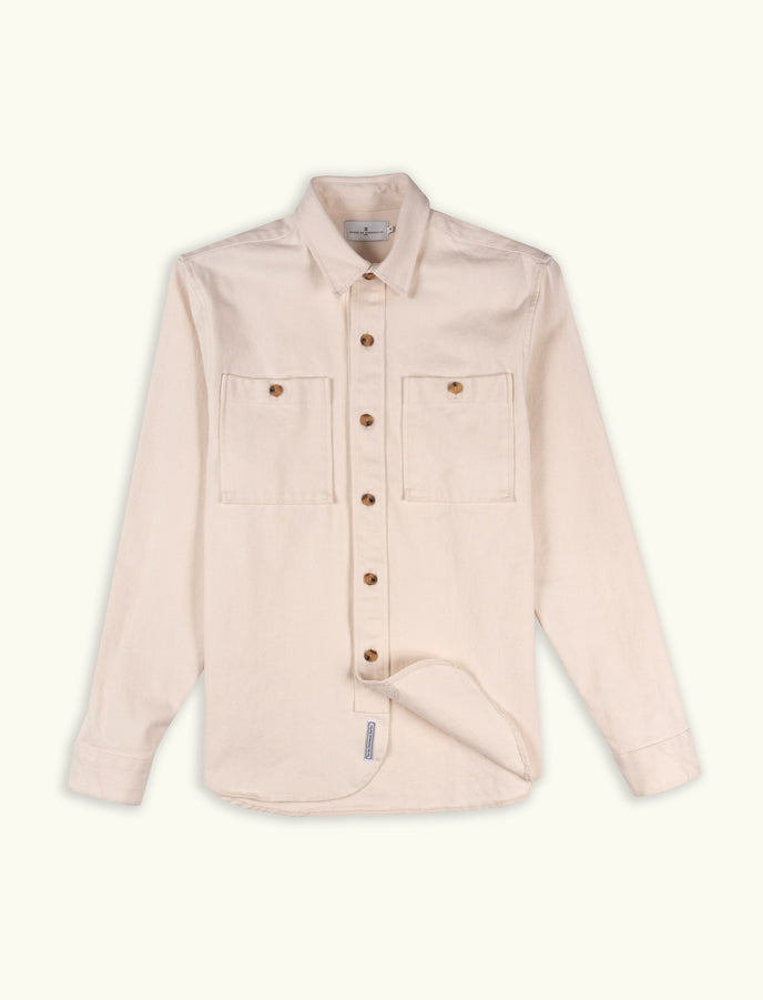 cuisse de grenouille SURCHEMISE TWILL ÉCRU