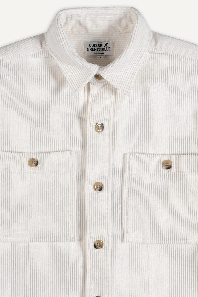 Cuisse De Grenouille SURCHEMISE VELOURS BLANC