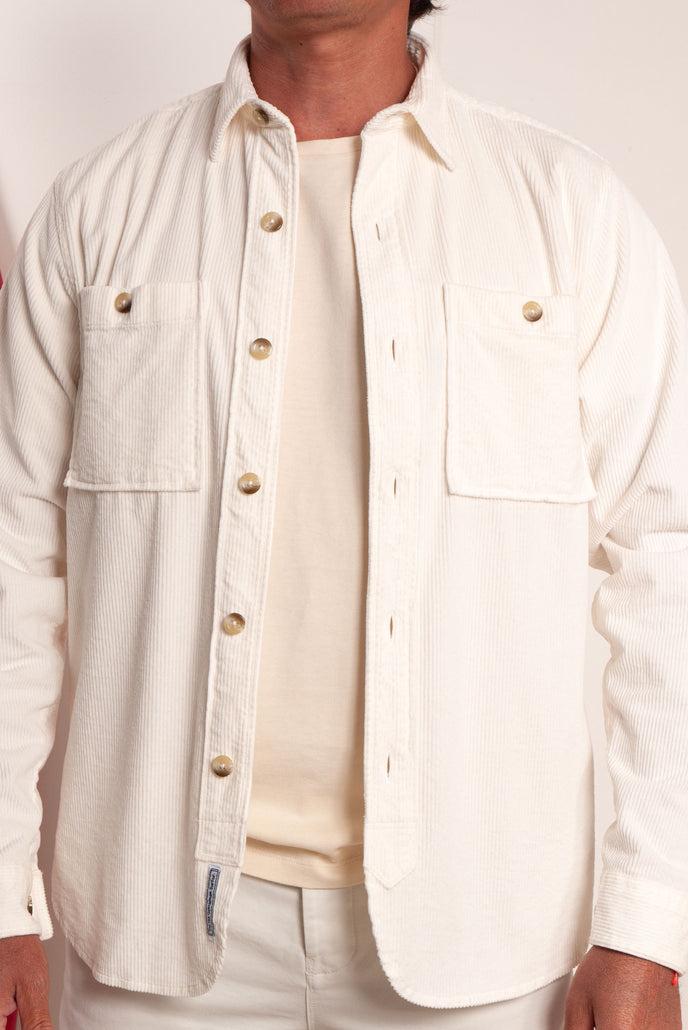 Cuisse De Grenouille SURCHEMISE VELOURS BLANC