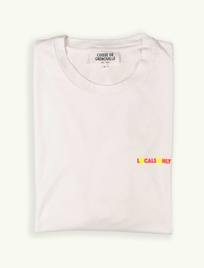 cuisse de grenouille TEE-SHIRT BLANC LOCALS ONLY