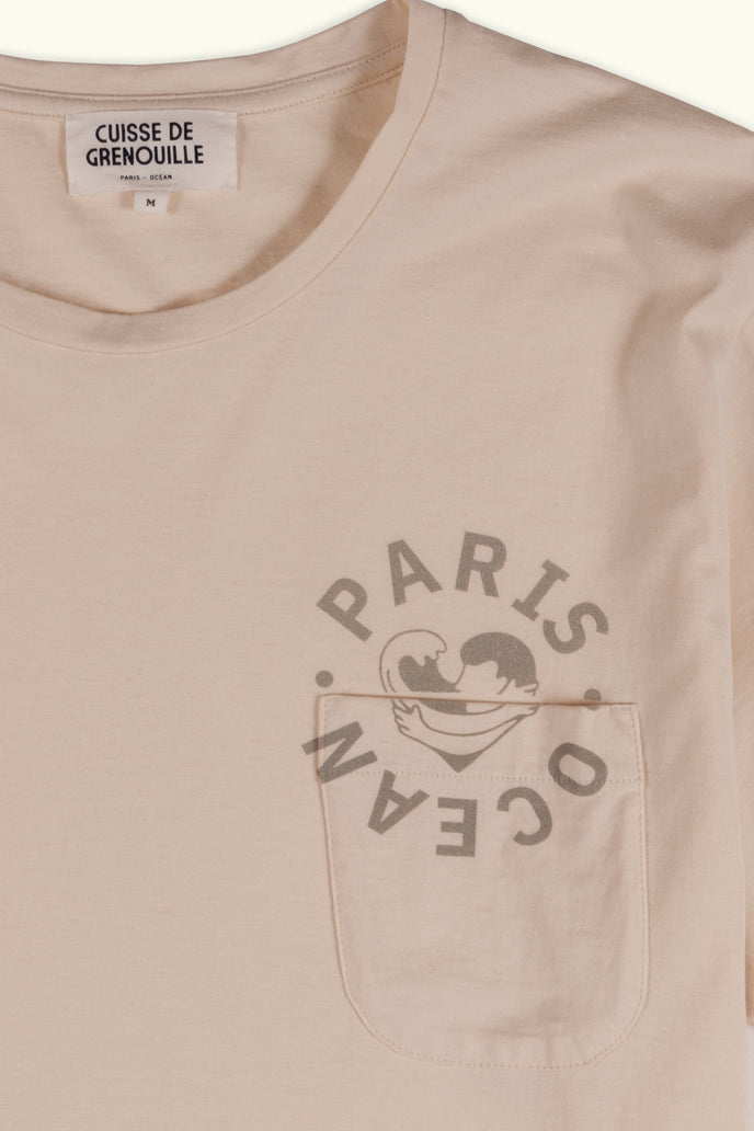 Cuisse De Grenouille TEE-SHIRT PARIS OCÉAN ECRU