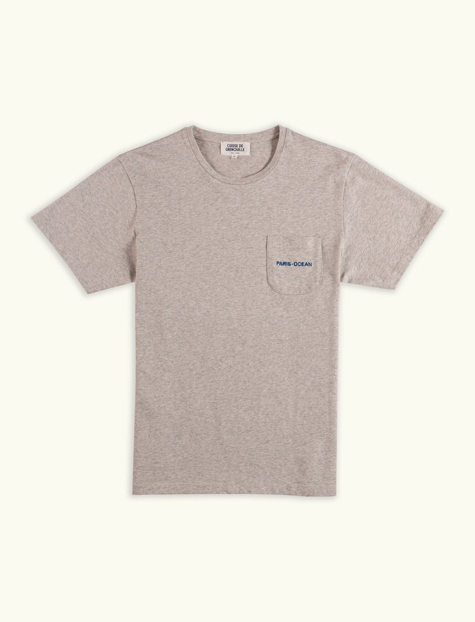 cuisse de grenouille TEE-SHIRT PATRICK GRIS CHINÉ