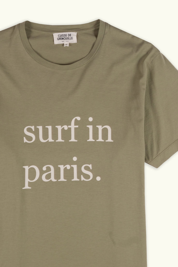 Cuisse De Grenouille TEE-SHIRT SURF IN PARIS KAKI