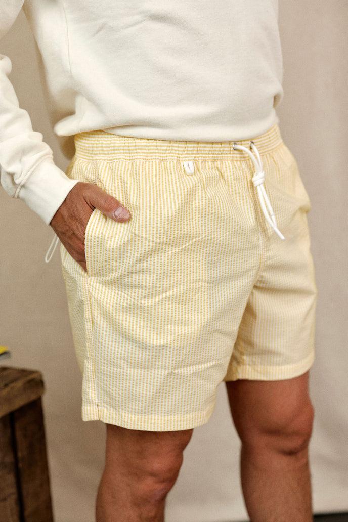 Cuisse De Grenouille MAILLOT DE BAIN INDIEN BLANC - JAUNE