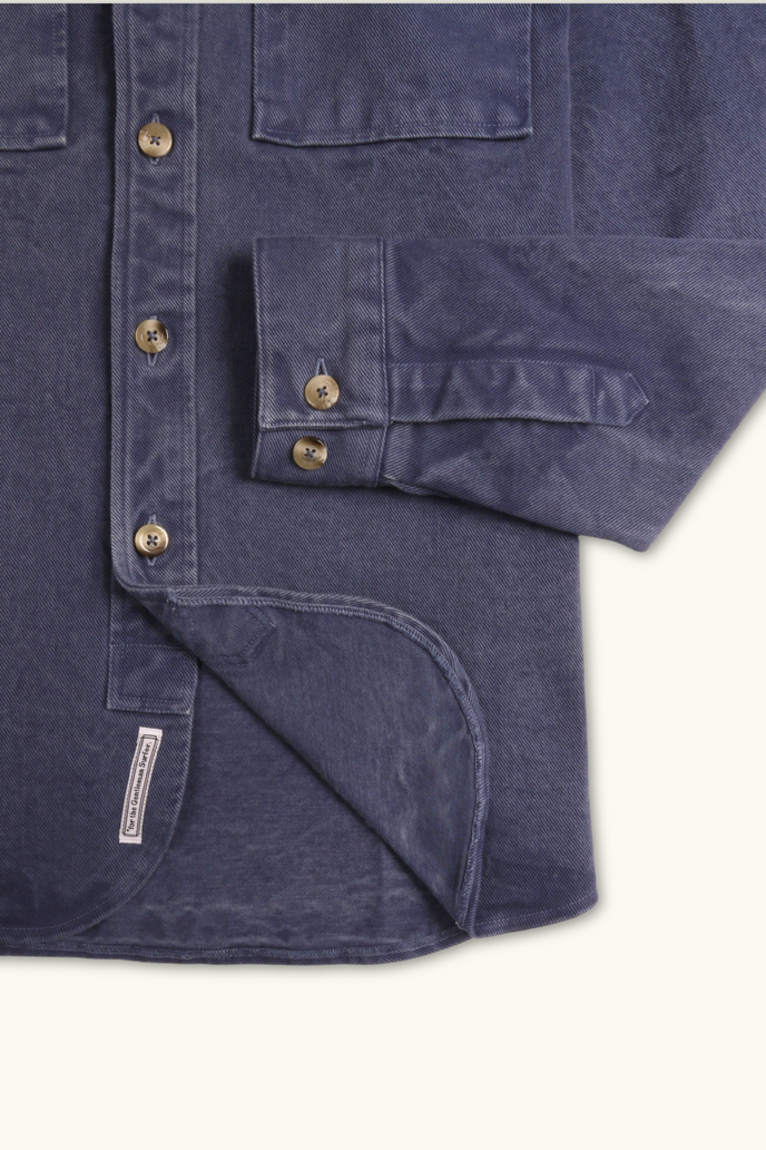 Cuisse De Grenouille SURCHEMISE EN TWILL BLEU ARDOISE