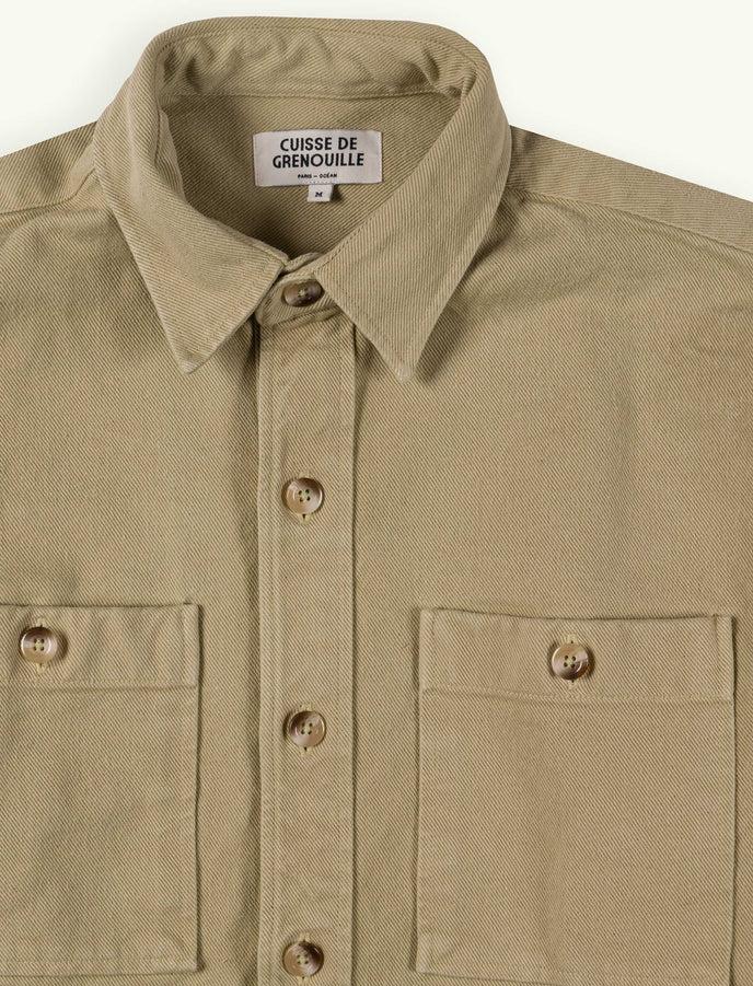 Cuisse De Grenouille SURCHEMISE EN TWILL VERT DESERT SAFARI