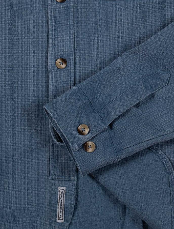 Cuisse De Grenouille SURCHEMISE TEXTURÉE BLEU ARDOISE