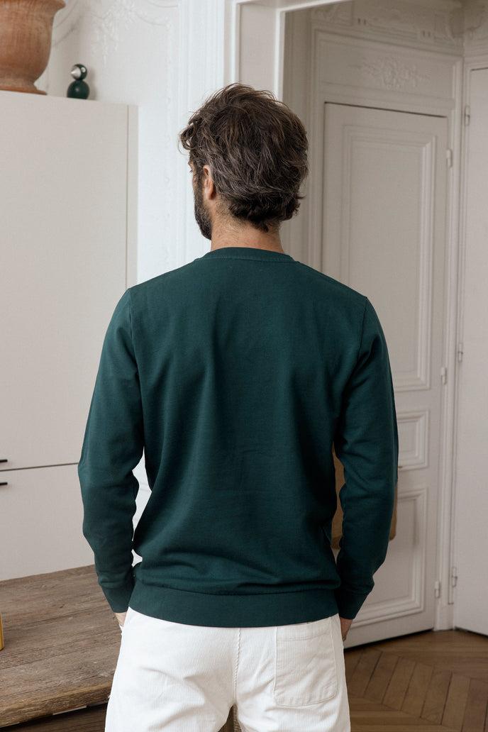 Cuisse De Grenouille SWEATSHIRT SURF IN PARIS VERT / ROUGE