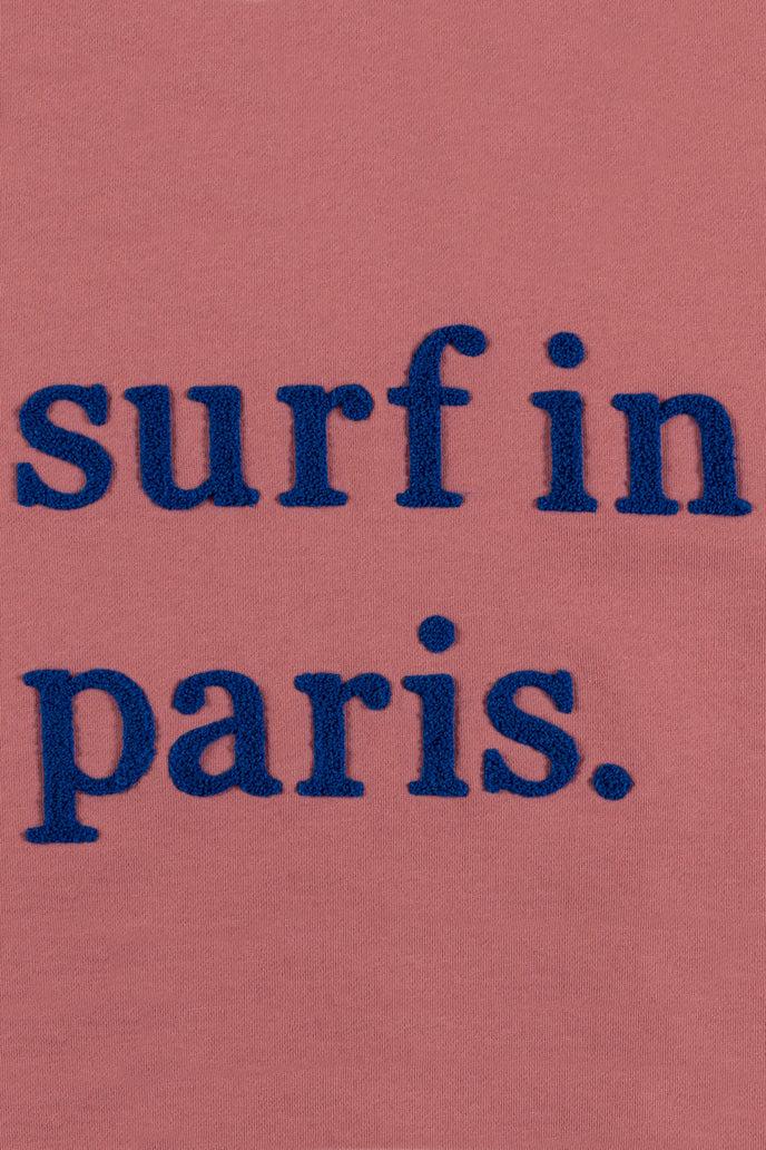 Cuisse De Grenouille SWEATSHIRT SURF IN PARIS VIEUX ROSE / BLEU