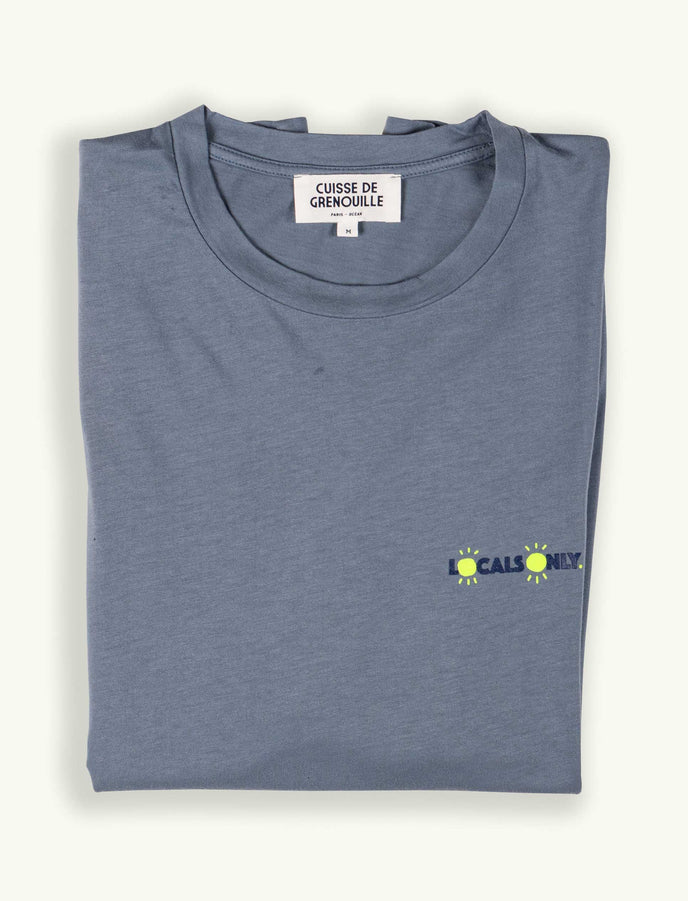 Cuisse De Grenouille TEE-SHIRT BLEU ARDOISE LOCALS ONLY