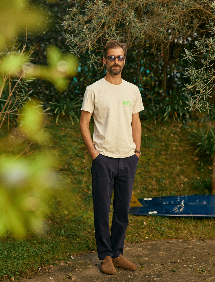 Cuisse De Grenouille TEE-SHIRT EPAIS GRIS - SURF&PARIS FLUO