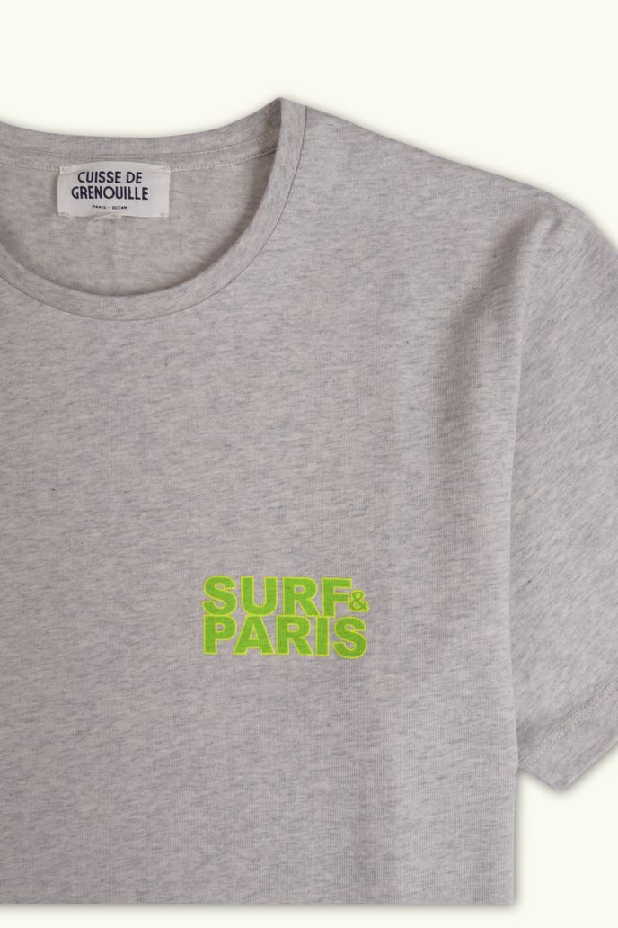 Cuisse De Grenouille TEE-SHIRT EPAIS GRIS - SURF&PARIS FLUO