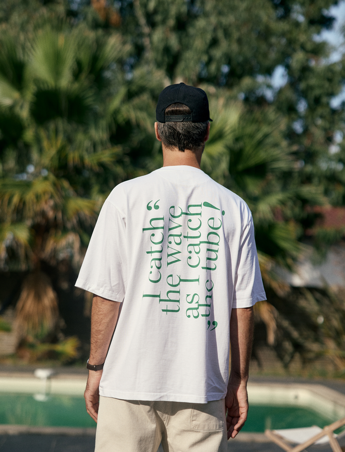 cuisse de grenouille TEE-SHIRT OVERSIZE EPAIS BLANC SURF&PARIS