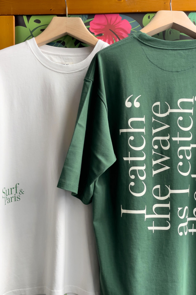 Cuisse De Grenouille TEE-SHIRT OVERSIZE EPAIS VERT SURF&PARIS