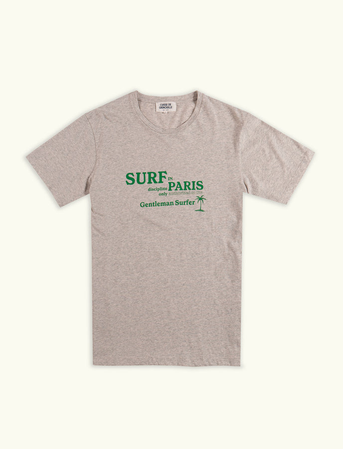 cuisse de grenouille TEE-SHIRT PARK GRIS CLAIR CHINÉ