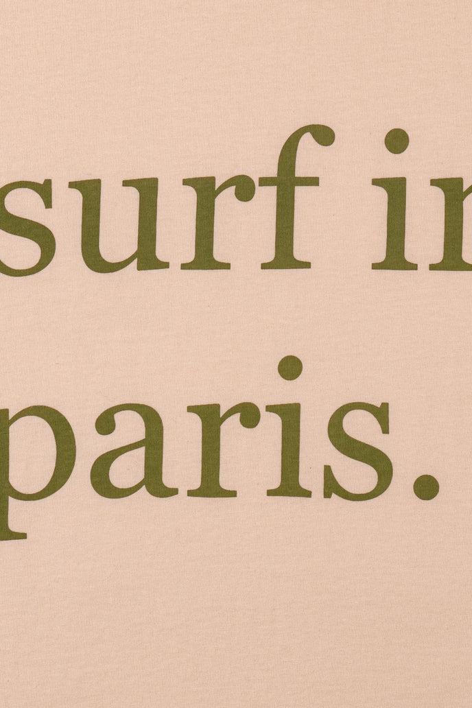 Cuisse De Grenouille TEE-SHIRT SURF IN PARIS ÉCRU / KAKI