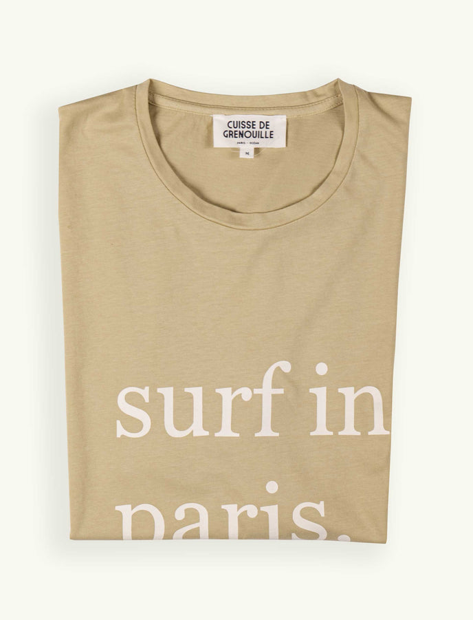 cuisse de grenouille TEE-SHIRT SURF IN PARIS VERT DESERT SAFARI