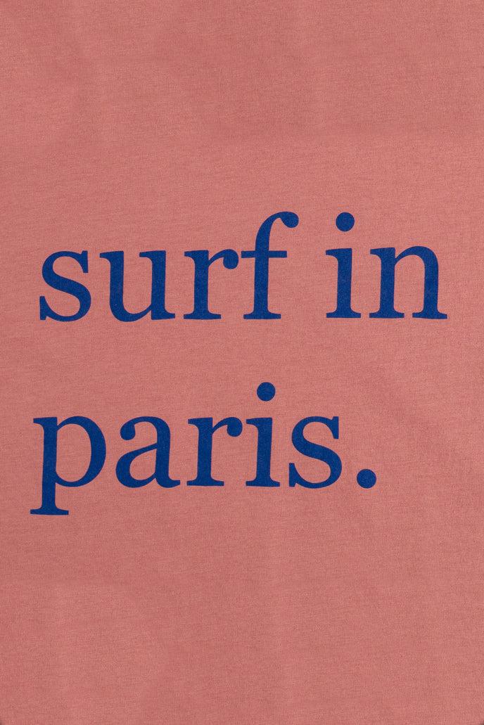 Cuisse De Grenouille TEE-SHIRT SURF IN PARIS VIEUX ROSE / BLEU