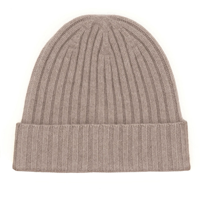 cxl by christian lacroix Bonnet à côtes anglaises cachemire - Taupe cxl by christian lacroix Bonnet à côtes anglaises cachemire - Taupe