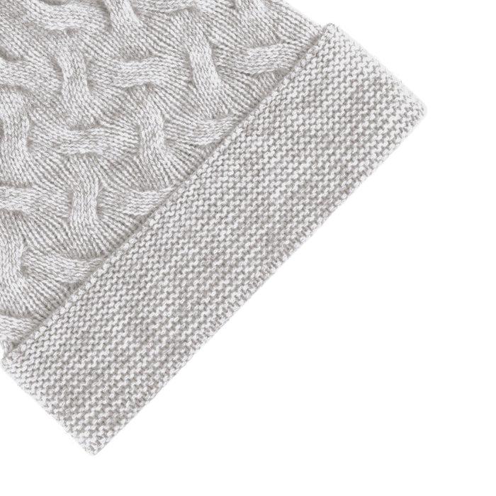 Cxl By Christian Lacroix Bonnet à Pompon Cachemire - Gris Claire