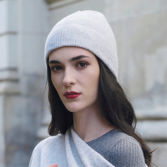 Cxl By Christian Lacroix Bonnet Cachemire - Gris Clair