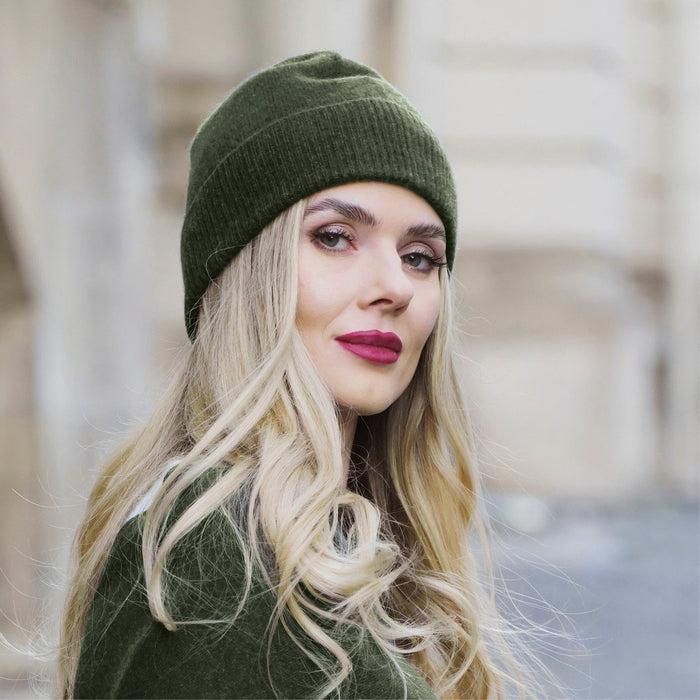 Cxl By Christian Lacroix Bonnet Cachemire - Vert Foncé