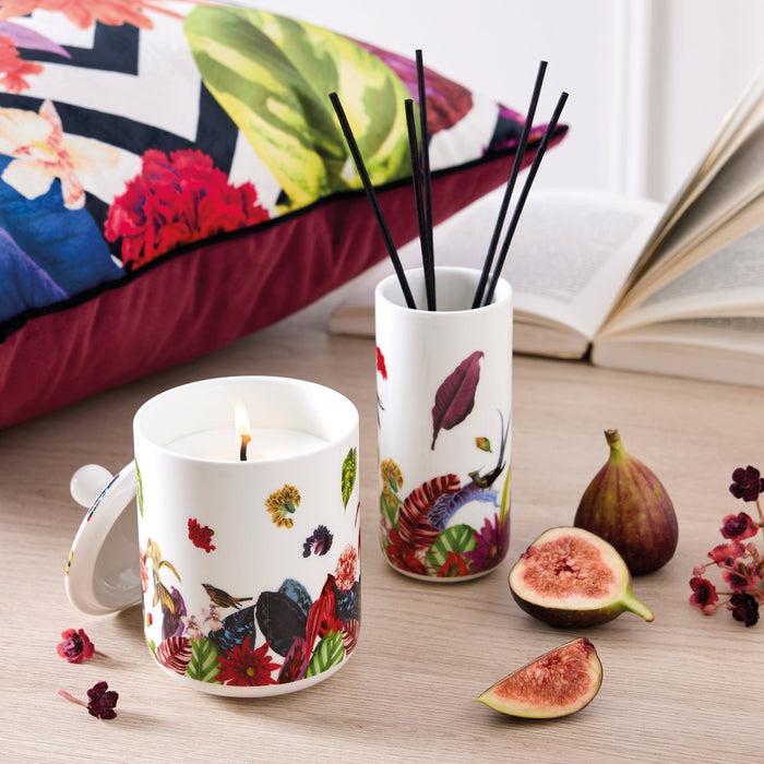 Cxl By Christian Lacroix Bougie Parfumée En Pot De Porcelaine - Jardin Tropical - Figuier - Durée De Combustion 65h - 315 G