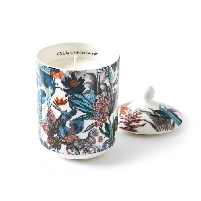 cxl by christian lacroix Bougie parfumée en pot de porcelaine - Zanzibar Blanc - Poivre rose - durée de combustion 65h - 315 g