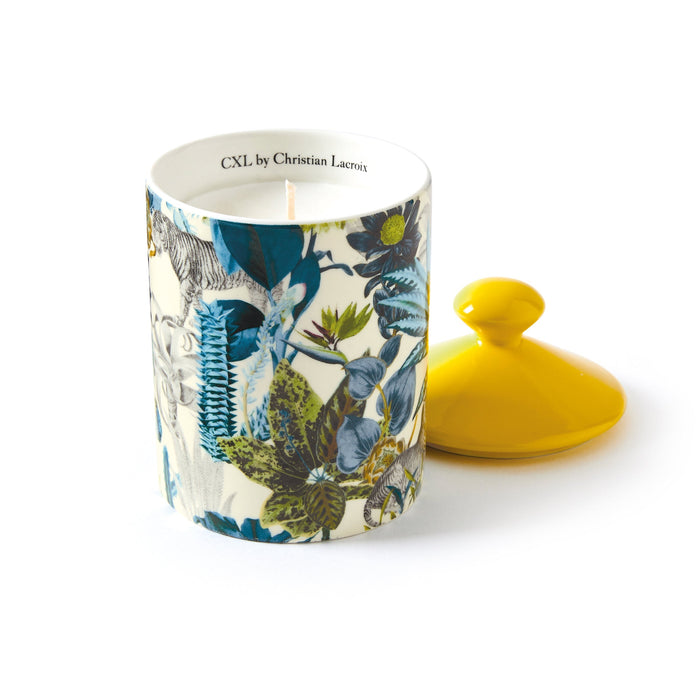 cxl by christian lacroix Bougie parfumée en pot de porcelaine - Zanzibar Jaune - Fruits rouges - durée de combustion 65h - 315 g