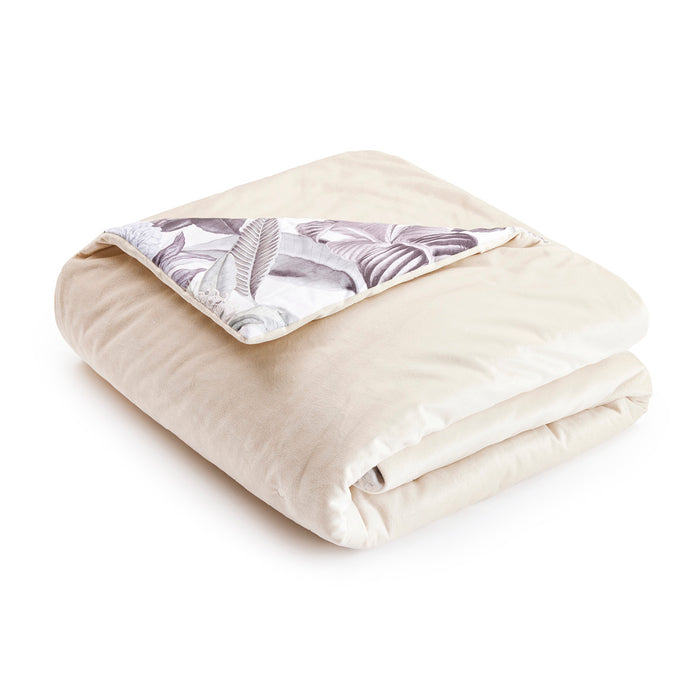 cxl by christian lacroix Boutis ultra doux piqué - Garden bleu clair / taupe