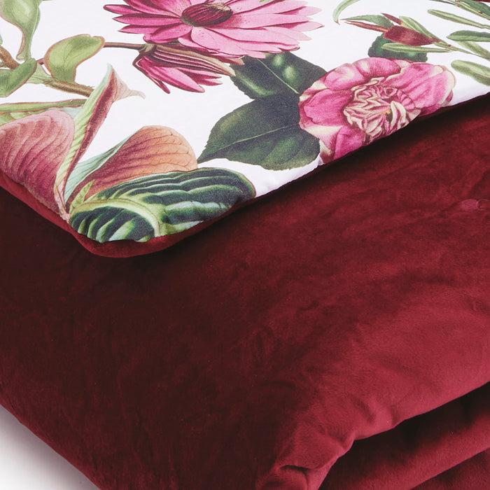 Cxl By Christian Lacroix Boutis Ultra Doux Piqué - Garden Fuchsia / Bordeaux