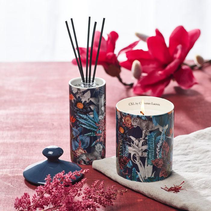 Cxl By Christian Lacroix Diffuseur En Porcelaine Zanzibar Bleu Marine - Poudre De Saffran - 100 Ml