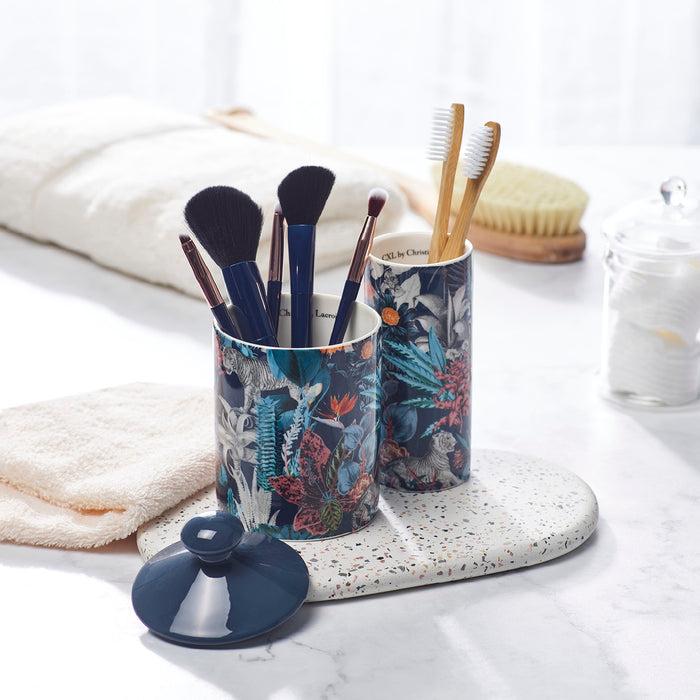 Cxl By Christian Lacroix Diffuseur En Porcelaine Zanzibar Bleu Marine - Poudre De Saffran - 100 Ml