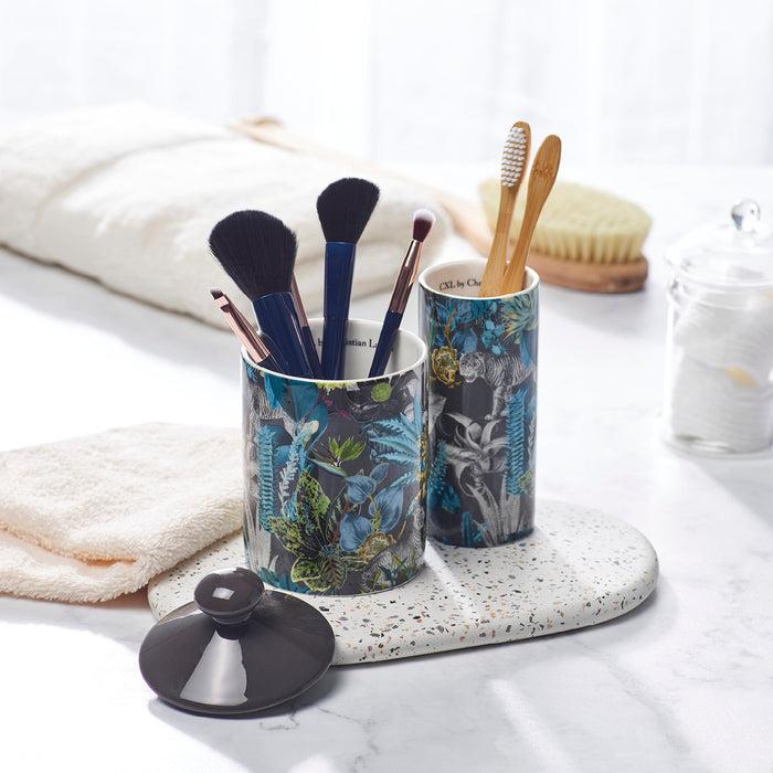 Cxl By Christian Lacroix Diffuseur En Porcelaine Zanzibar Gris Foncé - Poudre De Saffran - 100 Ml