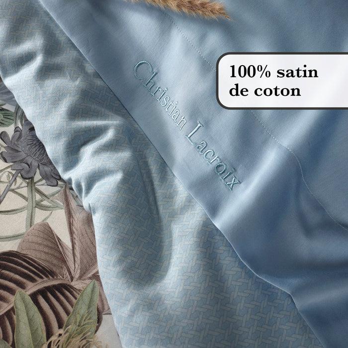Cxl By Christian Lacroix Drap-housse Satin De Coton - Bleu Clair