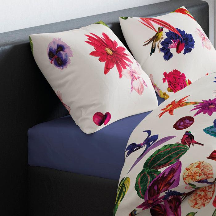 Cxl By Christian Lacroix Drap-housse Satin De Coton - Bleu