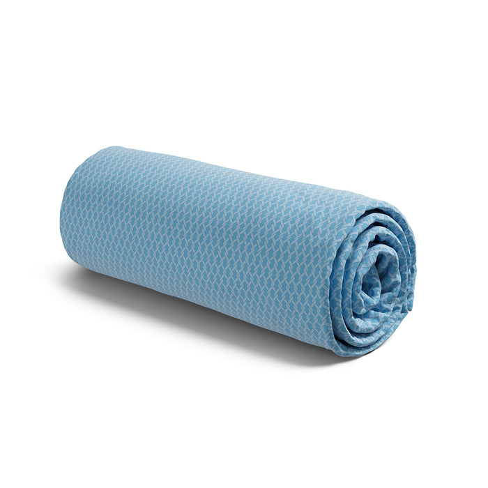 cxl by christian lacroix Drap-housse satin de coton - Garden Micro blue clair