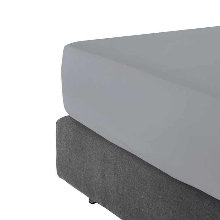 Cxl By Christian Lacroix Drap-housse Satin De Coton - Gris Clair