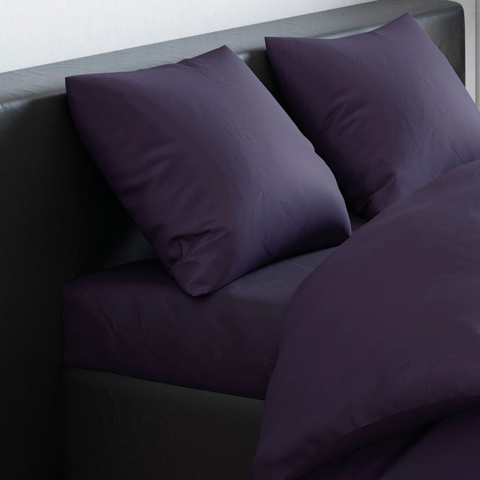 Cxl By Christian Lacroix Drap-housse Satin De Coton - Prune