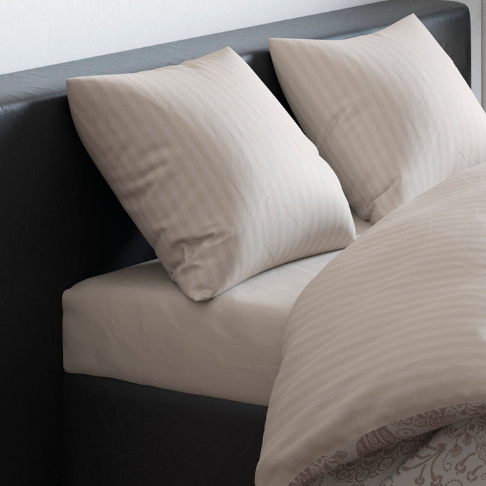 cxl By Christian Lacroix Drap-housse Satin De Coton - Taupe