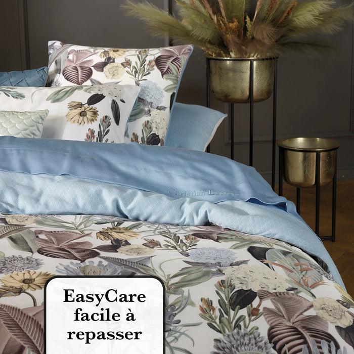 Cxl By Christian Lacroix Drap Plat Sati De Coton - Garden Micro Blue Clair