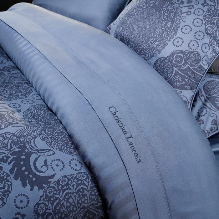 Cxl By Christian Lacroix Drap Plat Satin De Coton - Bleu